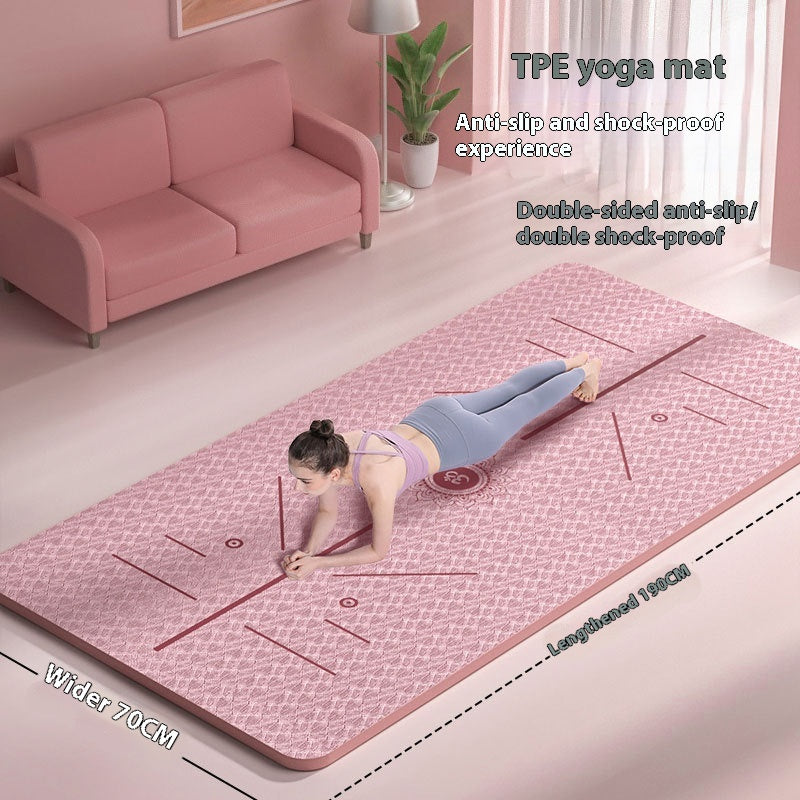 Fitness Training Non-Slip Gymnastic Mat – TPE Yoga Mat