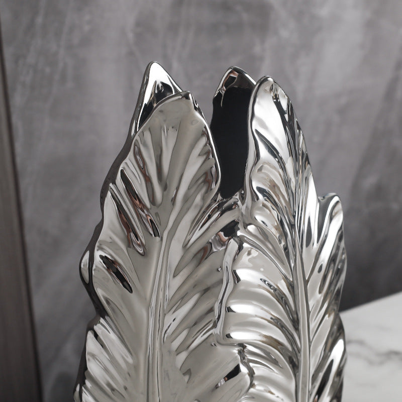 Ceramic Vases Home Decor Items – Modern Minimalist Electroplated Vase