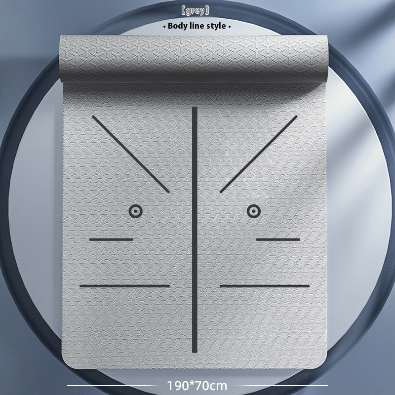 Fitness Training Non-Slip Gymnastic Mat – TPE Yoga Mat