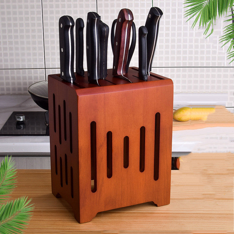Household Kitchen Knife Holder – Wall-Mounted Ventilated Knife Holder