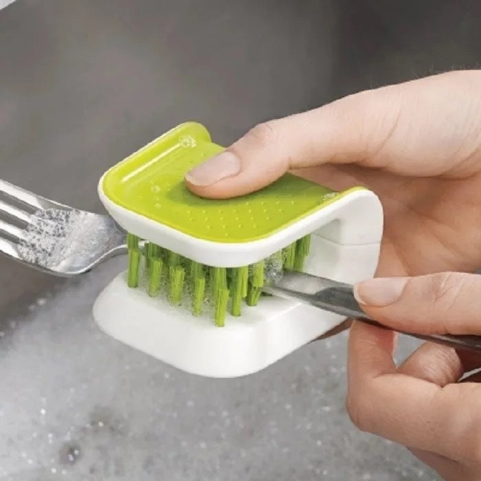 U-Shaped Knife and Cutlery Cleaner Brush – Kitchen Cleaning Bristle Scrub