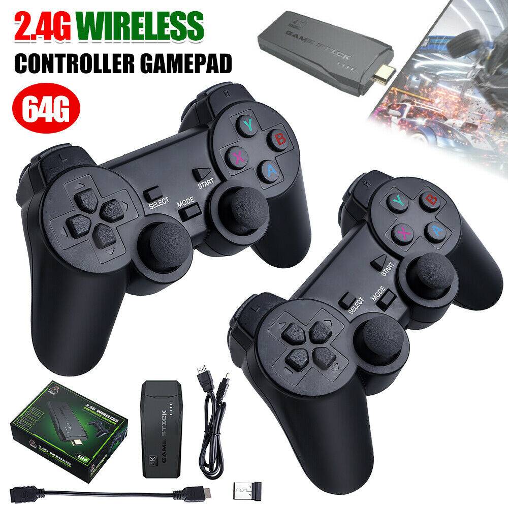 HDMI TV Video Game Stick Retro Gaming Console with Wireless Controllers