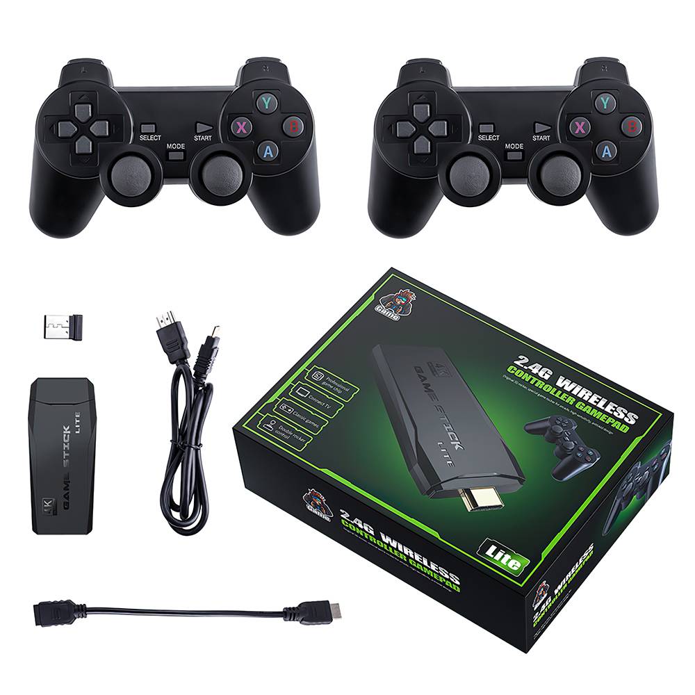 HDMI TV Video Game Stick Retro Gaming Console with Wireless Controllers