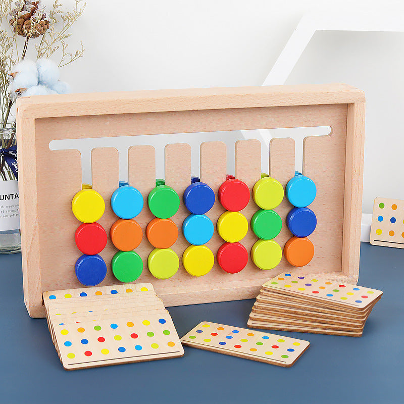 Wooden Seven-Color Early Childhood Logic Thinking Educational Toy