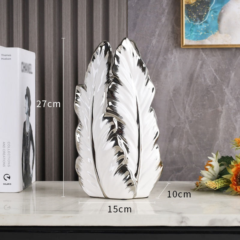 Ceramic Vases Home Decor Items – Modern Minimalist Electroplated Vase