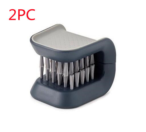 U-Shaped Knife and Cutlery Cleaner Brush – Kitchen Cleaning Bristle Scrub