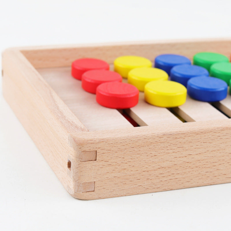 Wooden Seven-Color Early Childhood Logic Thinking Educational Toy