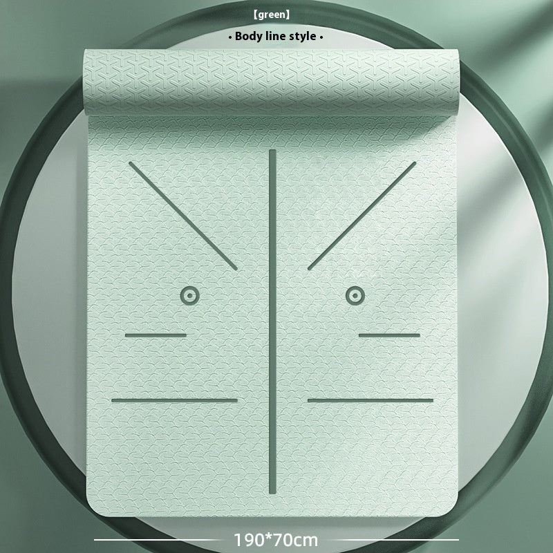 Fitness Training Non-Slip Gymnastic Mat – TPE Yoga Mat