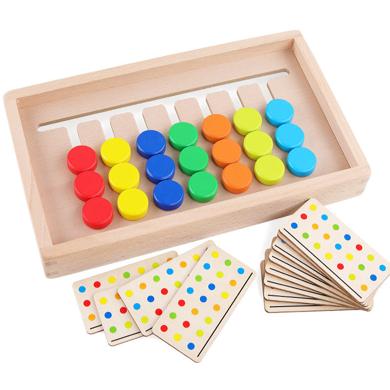 Wooden Seven-Color Early Childhood Logic Thinking Educational Toy