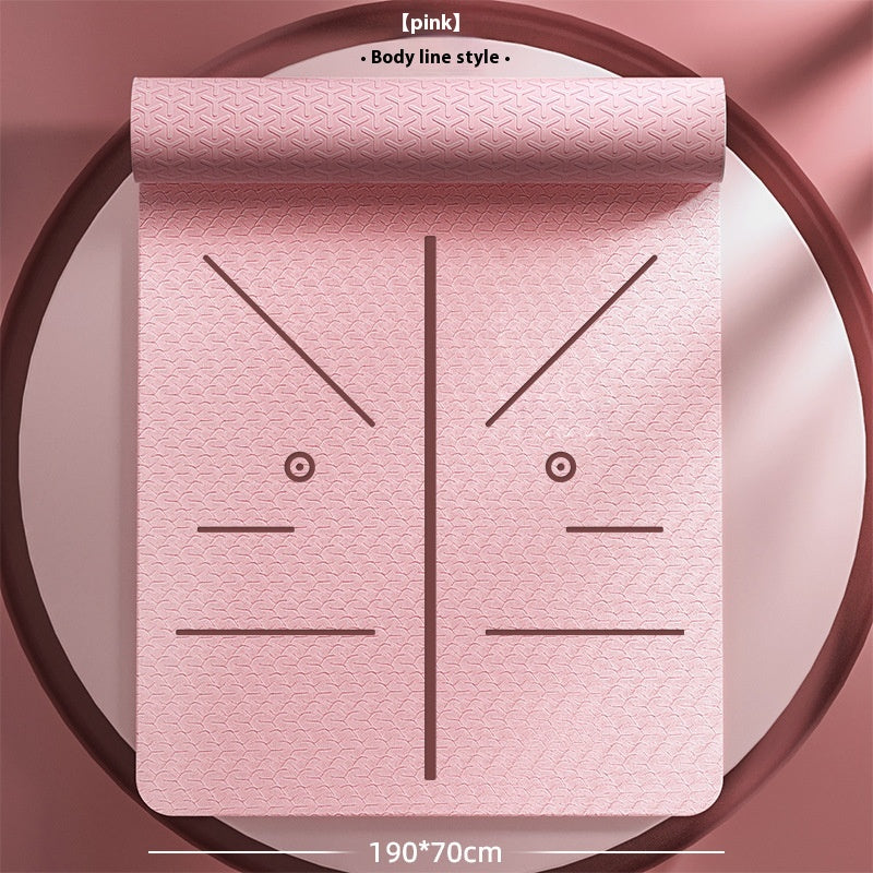 Fitness Training Non-Slip Gymnastic Mat – TPE Yoga Mat