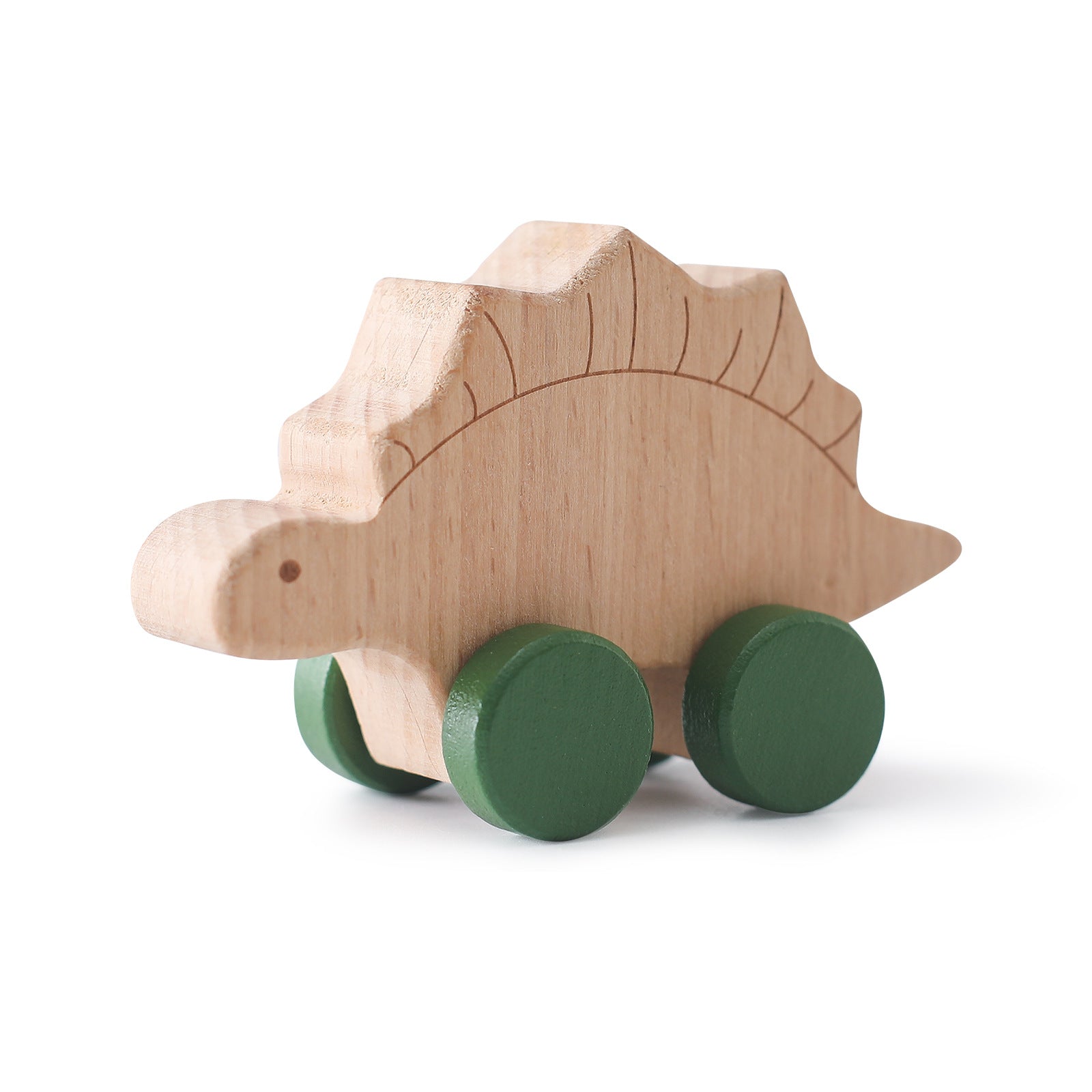 Baby Early Education Wooden Toy Trolley – Educational Dinosaur Car
