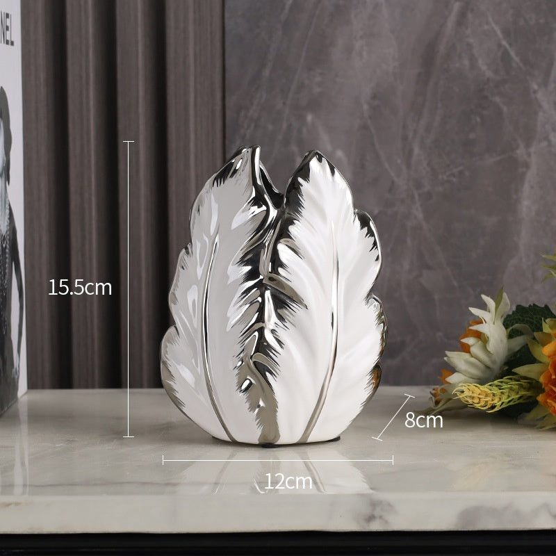 Ceramic Vases Home Decor Items – Modern Minimalist Electroplated Vase