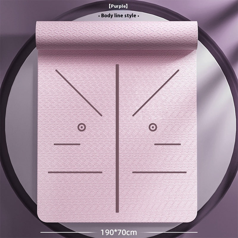 Fitness Training Non-Slip Gymnastic Mat – TPE Yoga Mat