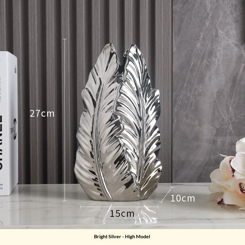 Ceramic Vases Home Decor Items – Modern Minimalist Electroplated Vase