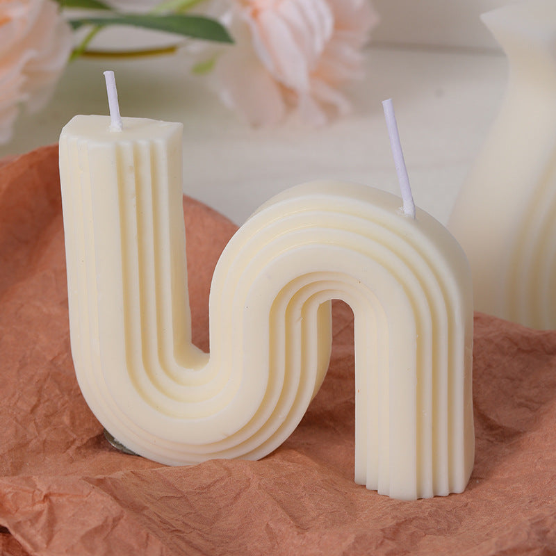 Geometric Shaped Handmade Soy Wax Aromatherapy Candle