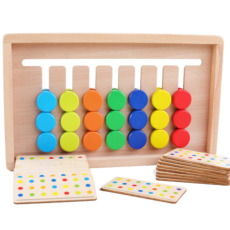 Wooden Seven-Color Early Childhood Logic Thinking Educational Toy
