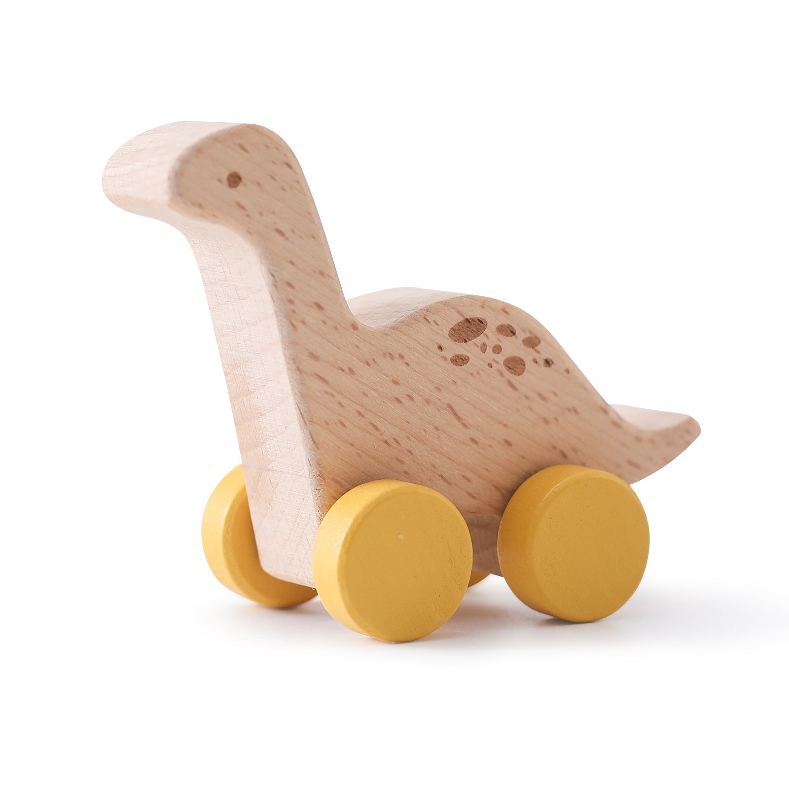 Baby Early Education Wooden Toy Trolley – Educational Dinosaur Car