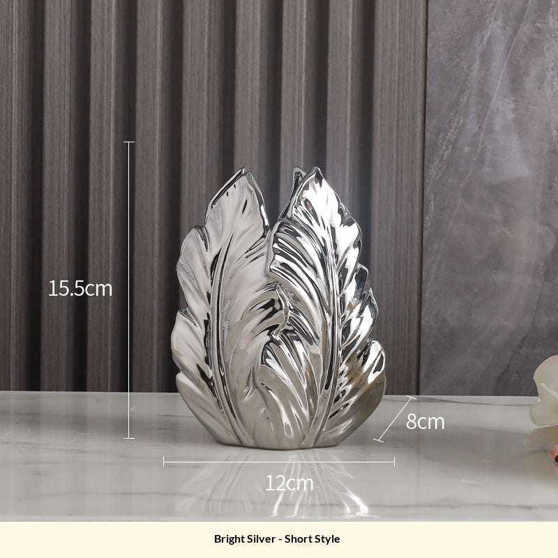 Ceramic Vases Home Decor Items – Modern Minimalist Electroplated Vase