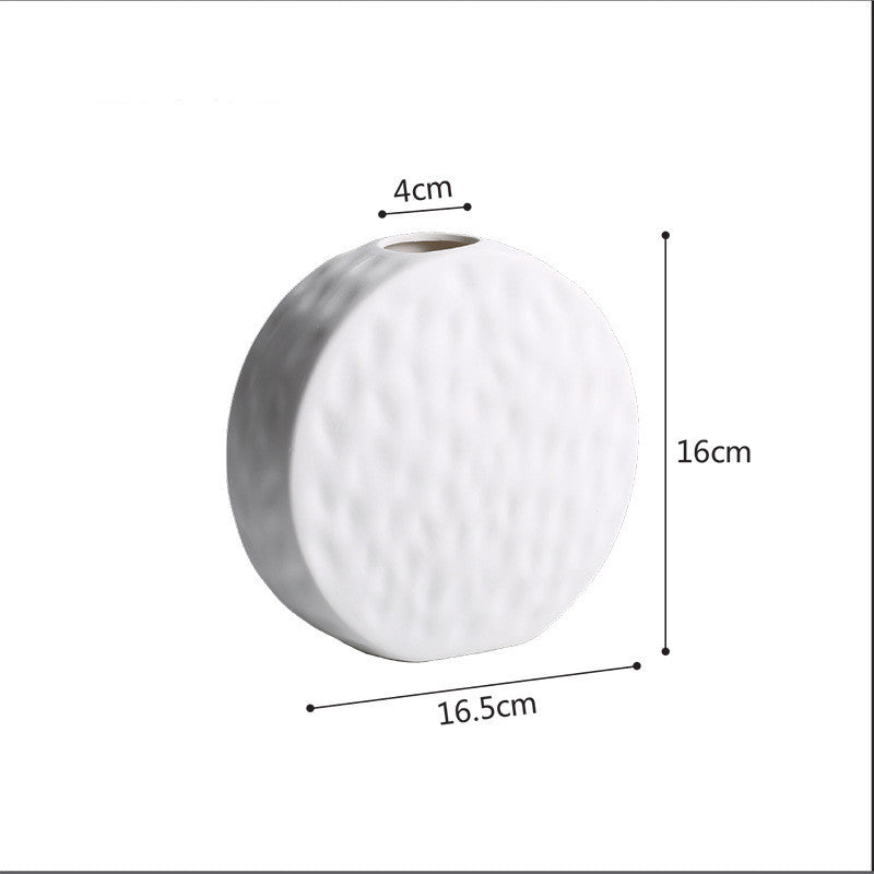 Scandinavian Style Simple Primitive Ceramic Vase – Decorative Ornament